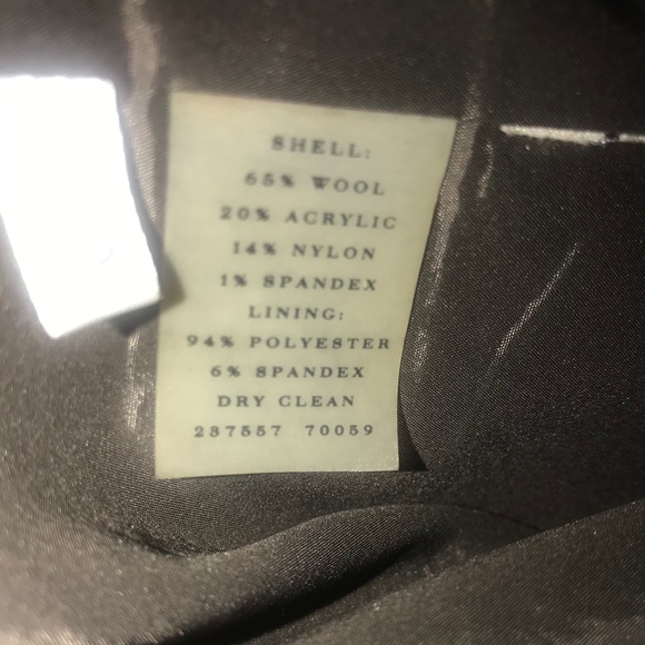 Ann Taylor Cropped Wool Tweed Brown Jacket Size 2P - Picture 10 of 11